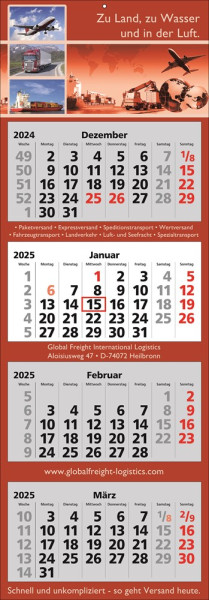 Werbekalender mit Logo