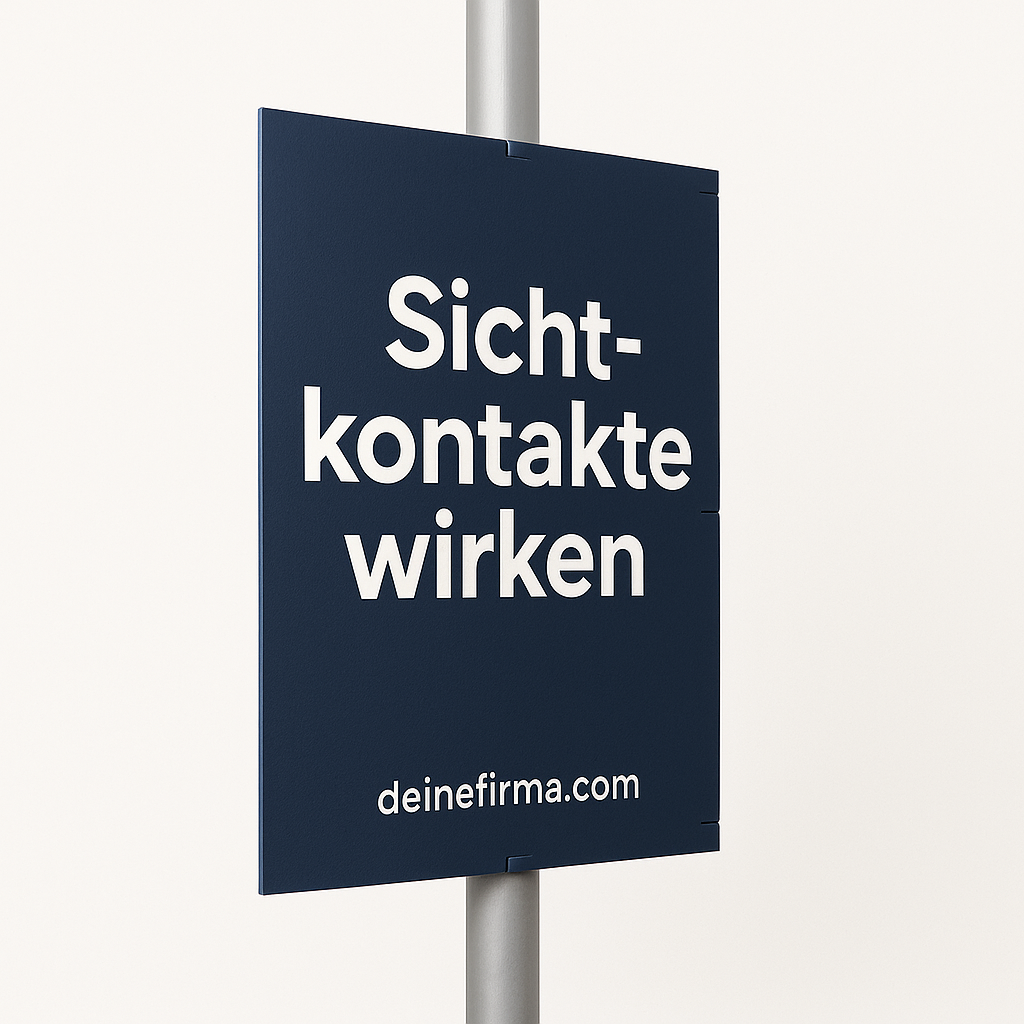 Laternenmastschild